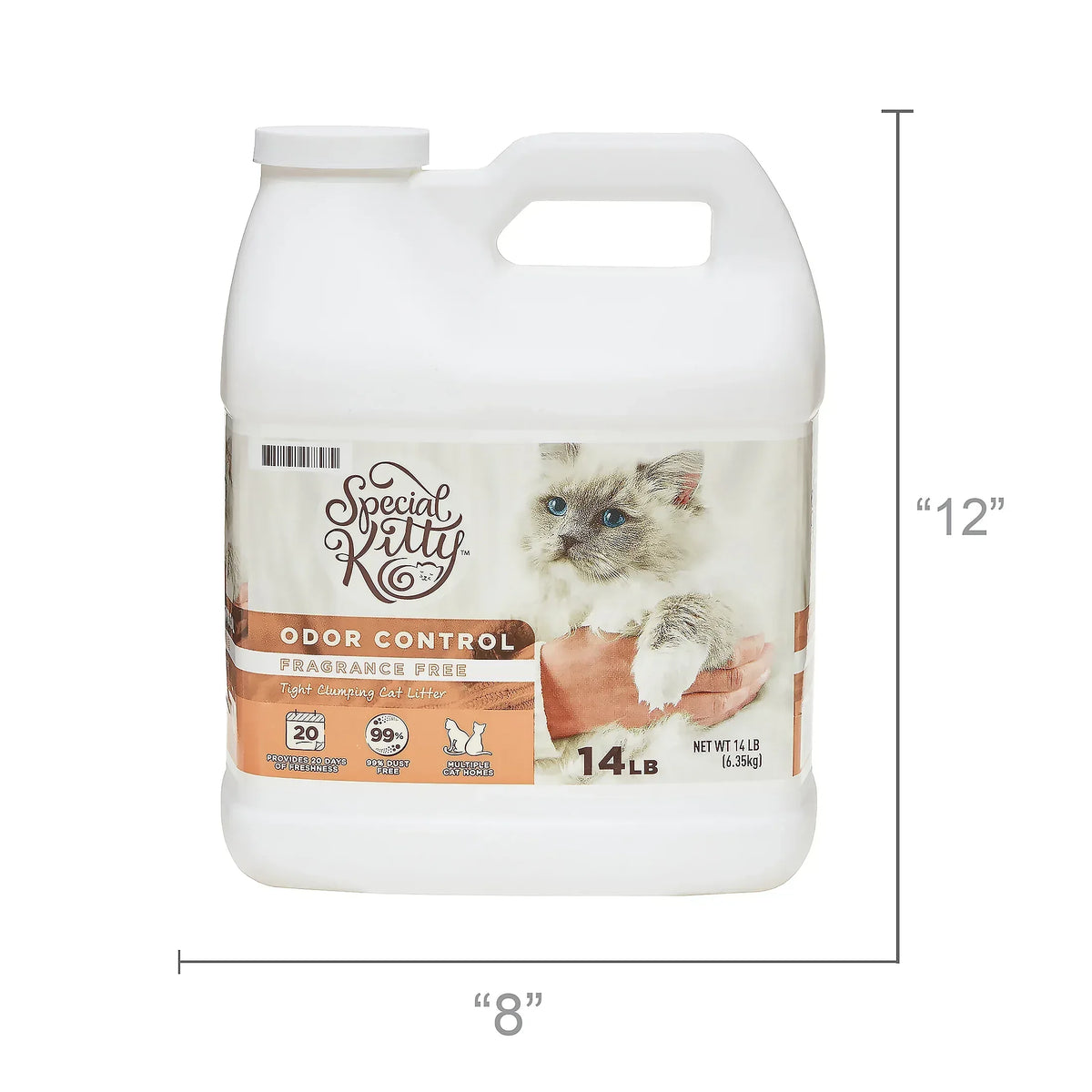 Special Kitty Scoopable Tight Clumping Cat Litter, Fragrance Free, 14 lb