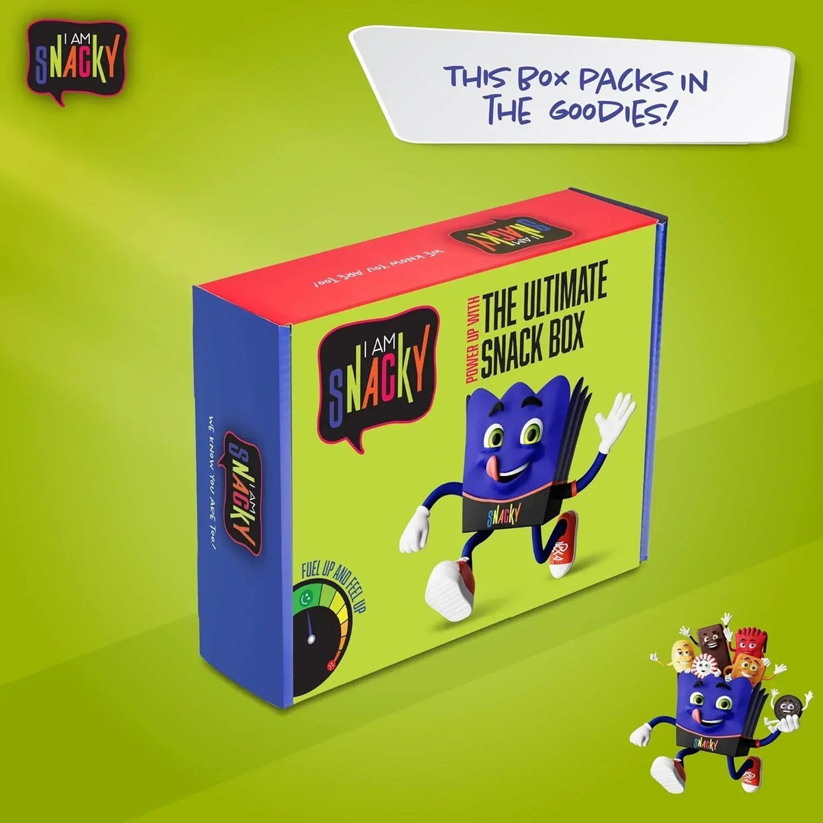 I AM Snacky - Snack Box (52 Count) Chips Candies Sweets for Home & Office