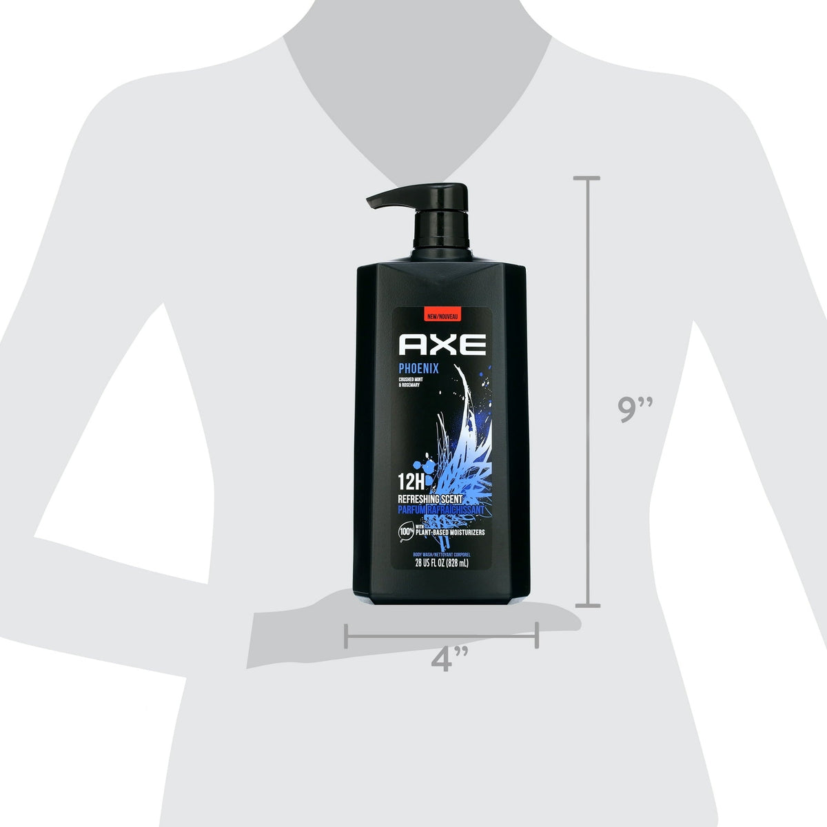 AXE Body Wash for Men Phoenix (28 Ounce 2 Count)