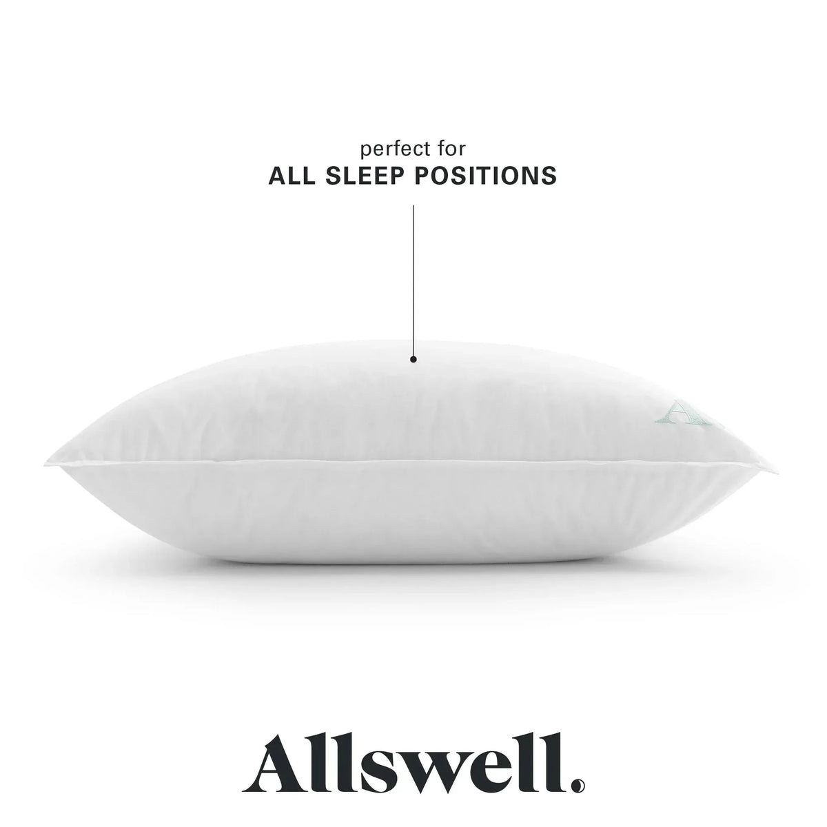 Allswell Organic Cotton Down-like Bed Pillow, Standard/Queen Pack of 2