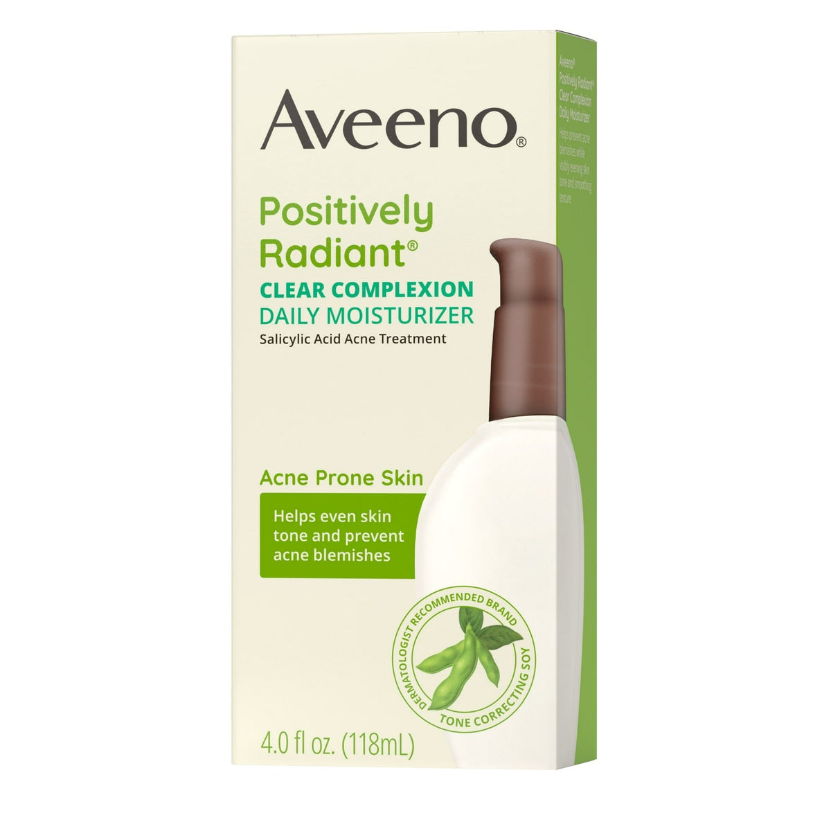 Aveeno Clear Complexion Acne Facial Moisturizer, Soy, 4 fl. oz