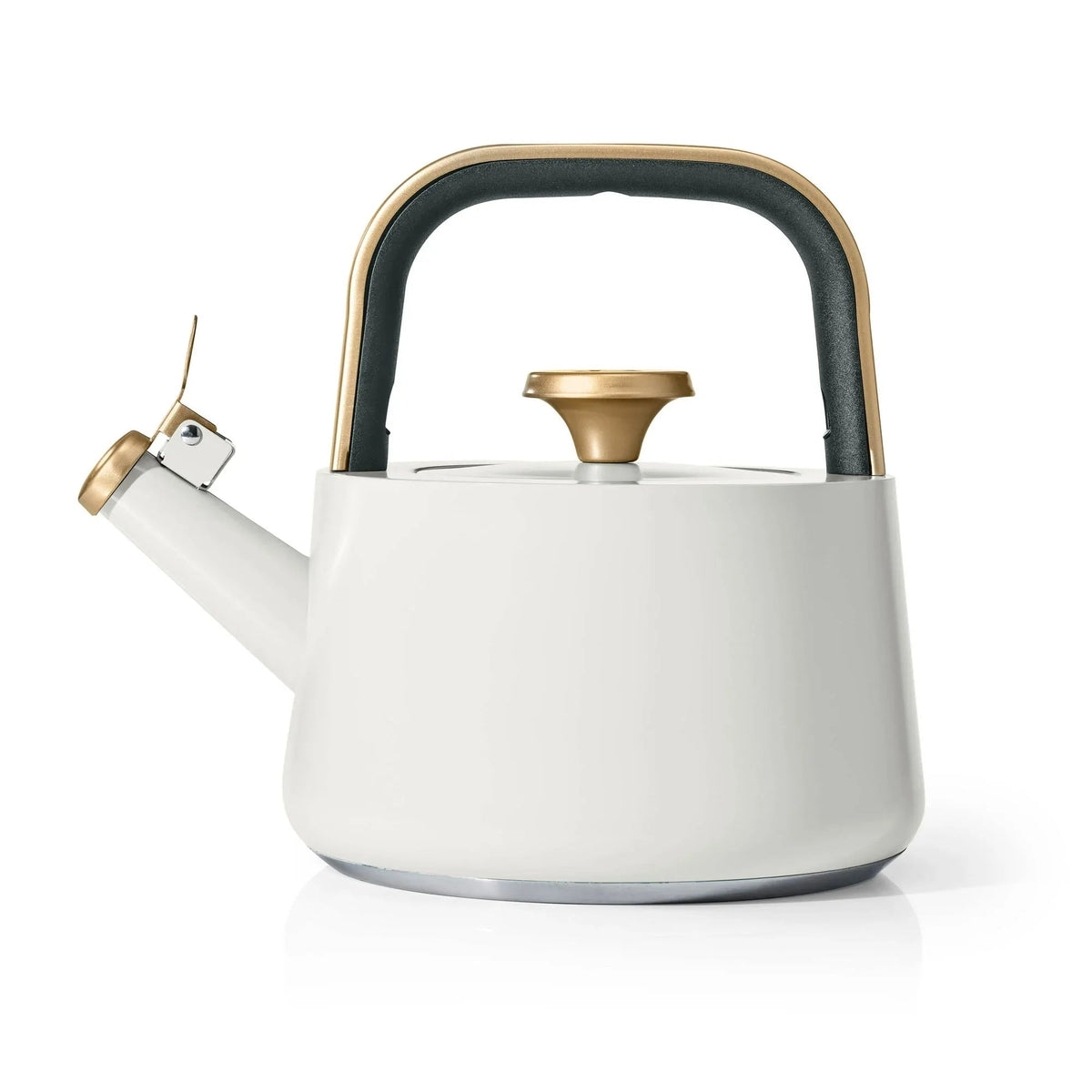 Beautiful 1.8L Ceramic Non-Stick Stovetop Tea Kettle, Rose by Drew Barrymore