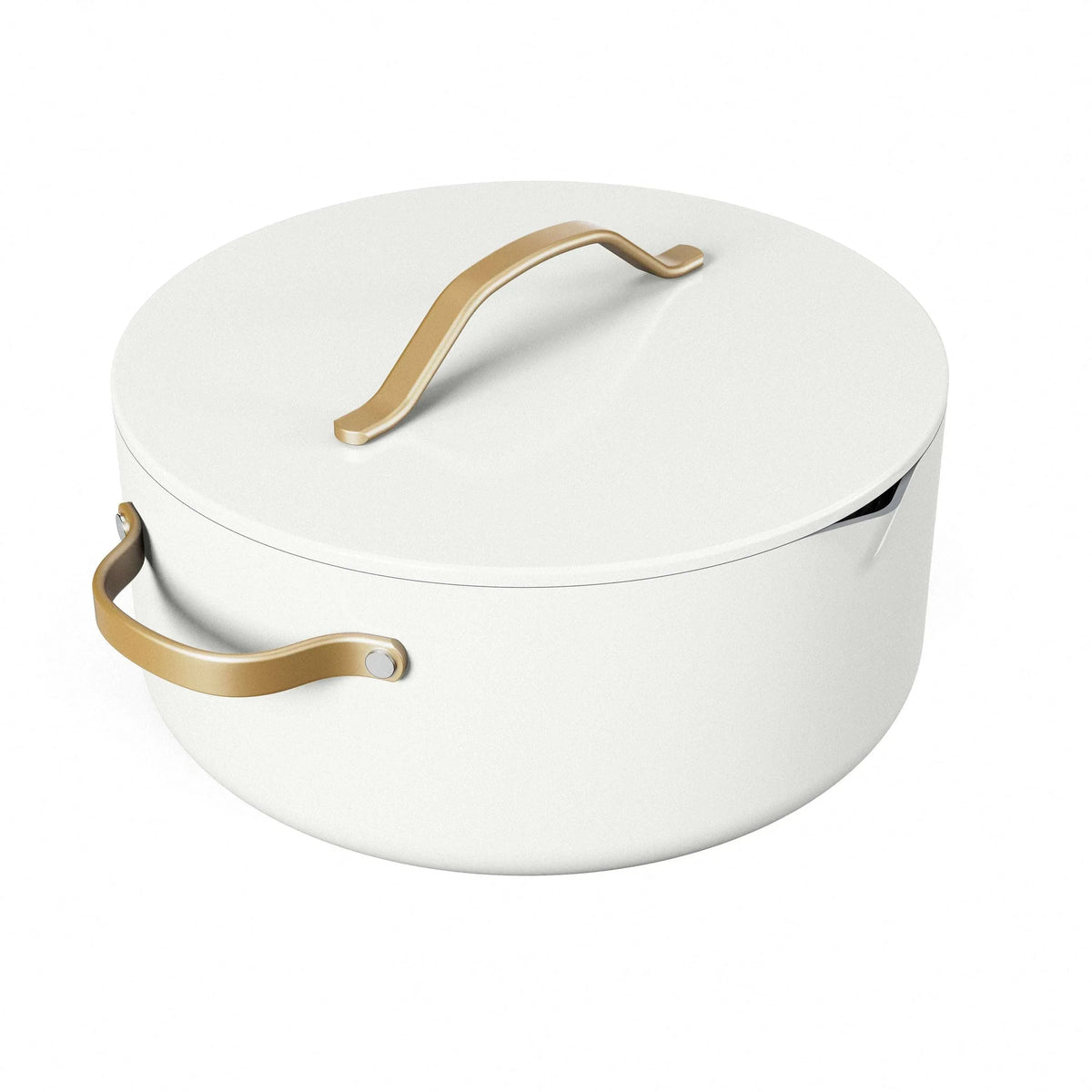 Beautiful 8 Quart Ceramic Non-Stick Stock Pot with Strainer Lid, Black Sesame by Drew Barrymore