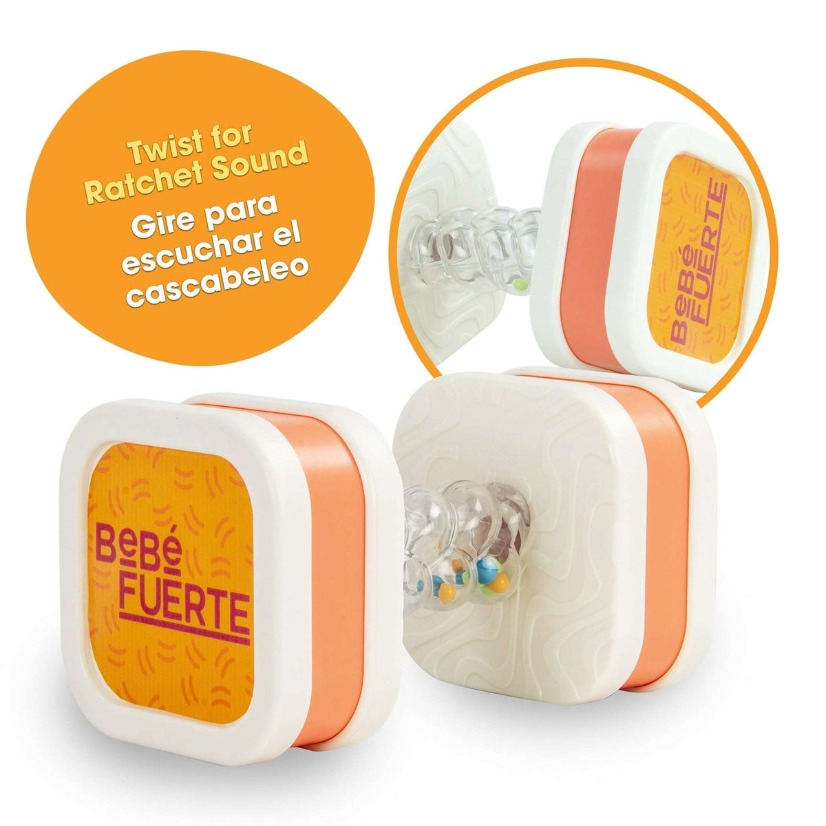 Bebe Fuerte Twist & Shake Dumbbell – Baby Toy for Infants 0 Months+
