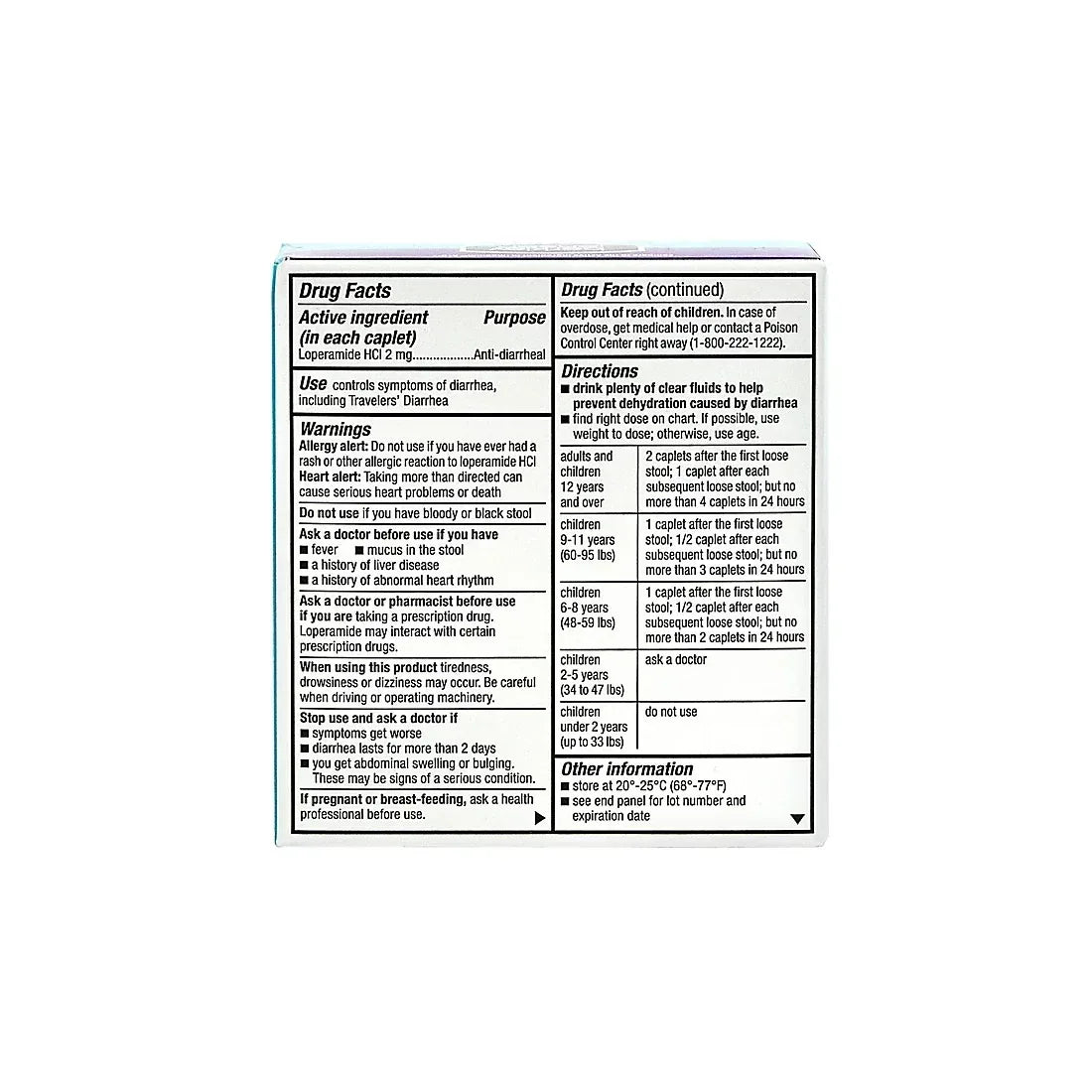 Berkley Jensen Loperamide Hydrochloride Anti-Diarrheal Tablets, 2 mg, 24 Count