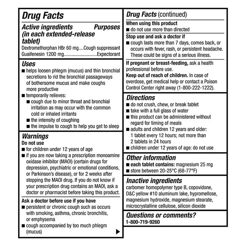 Berkley Jensen Maximum Strength Mucus Relief DM Tablets, 56 Count