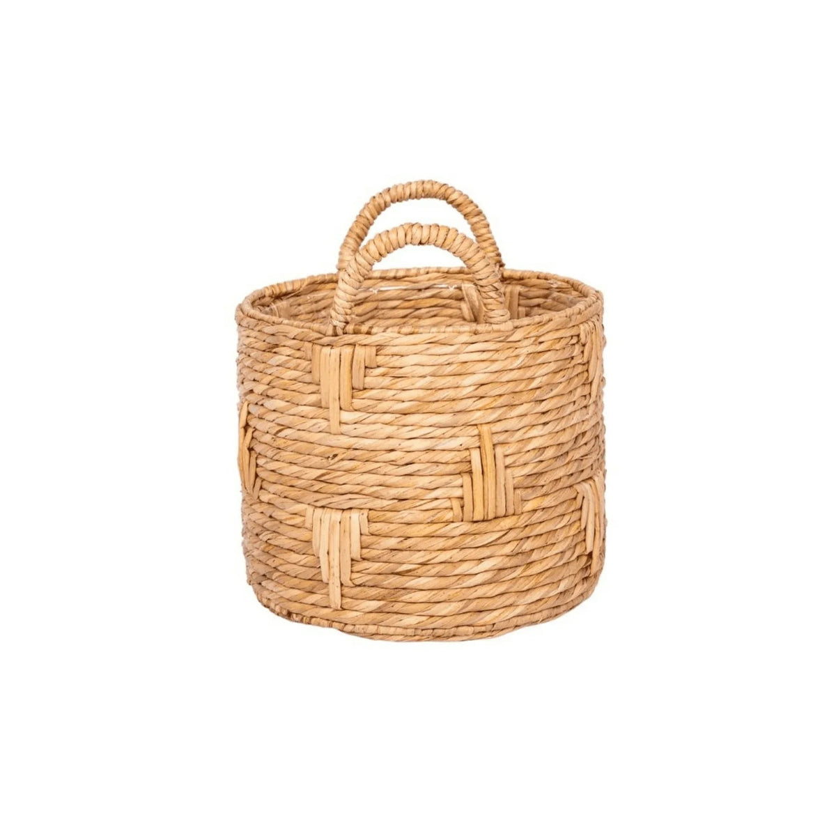 Better Homes & Gardens Athena 12" Round Bulrush Basket Planter