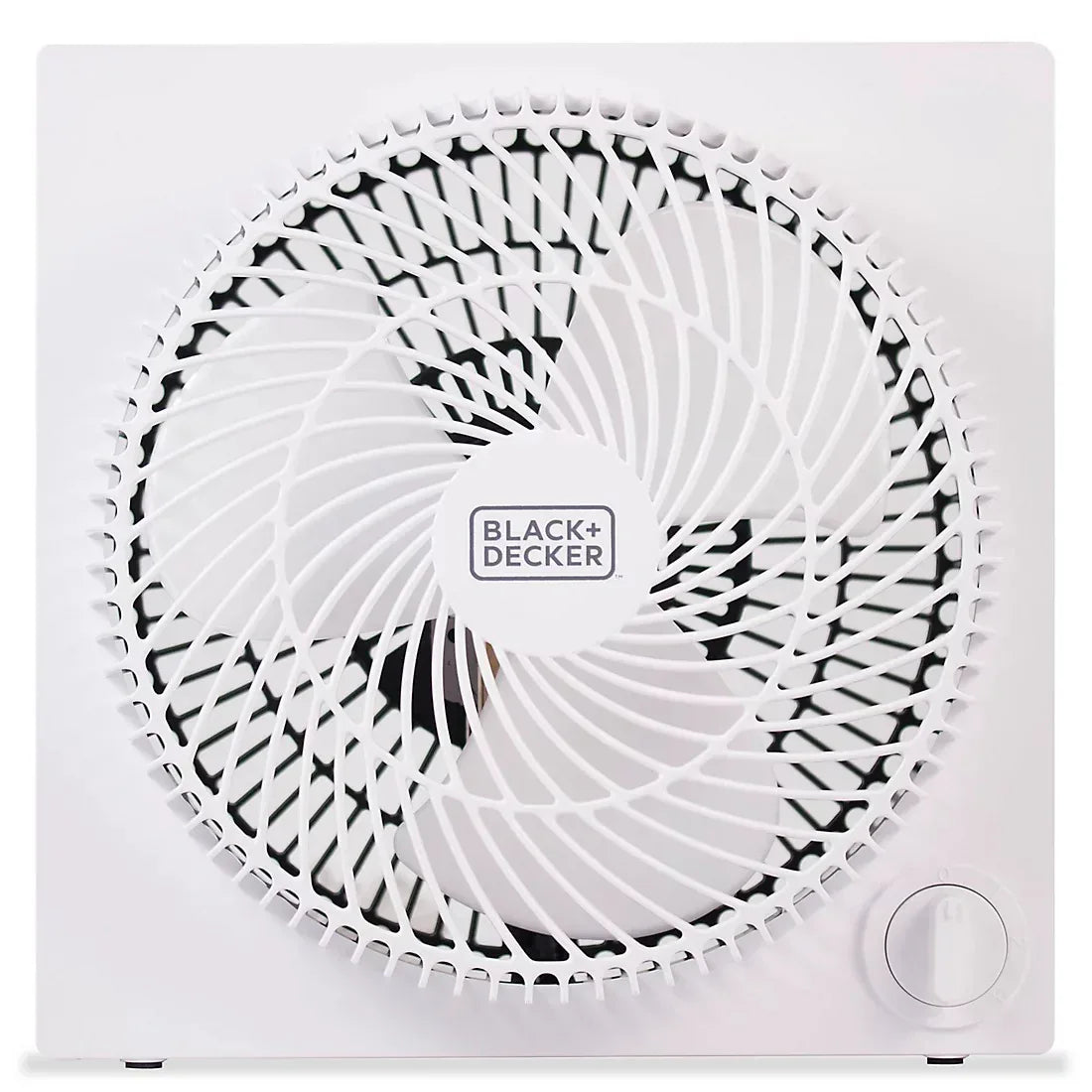 Black + Decker 9" Box Fan - White