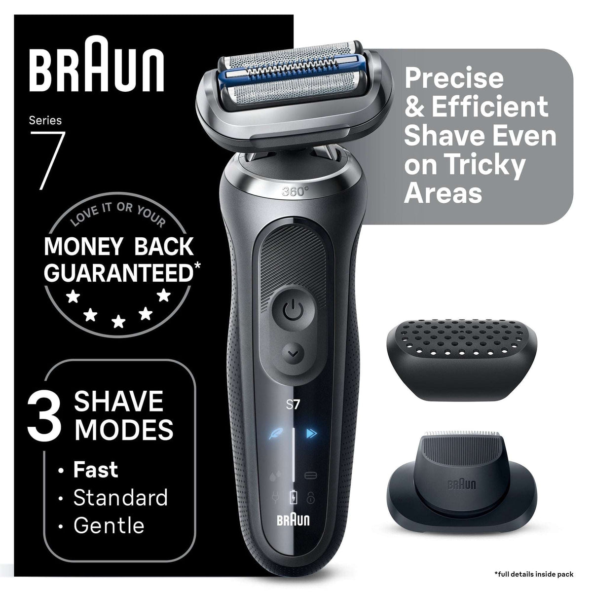 Braun Electric Shaver, Series 7 7120s with Precision Trimmer