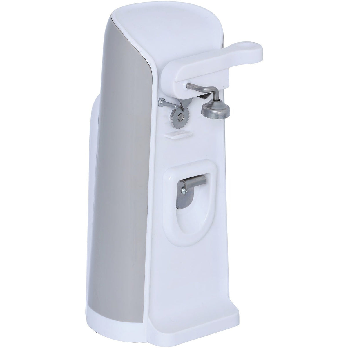Brentwood Tall Electric Can Opener with Knife Sharpener & Bottle Opener, Black