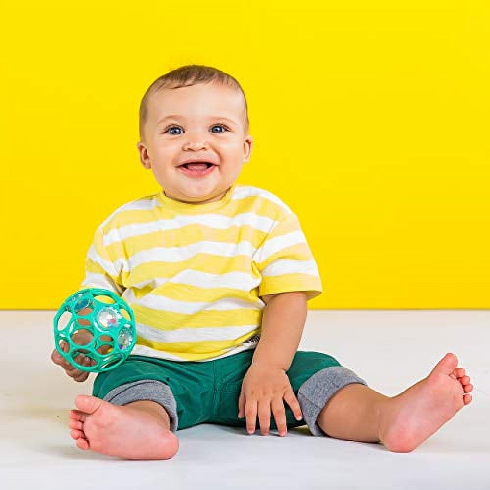 Bright Starts Oball Rattle Easy-Grasp Toy - Teal