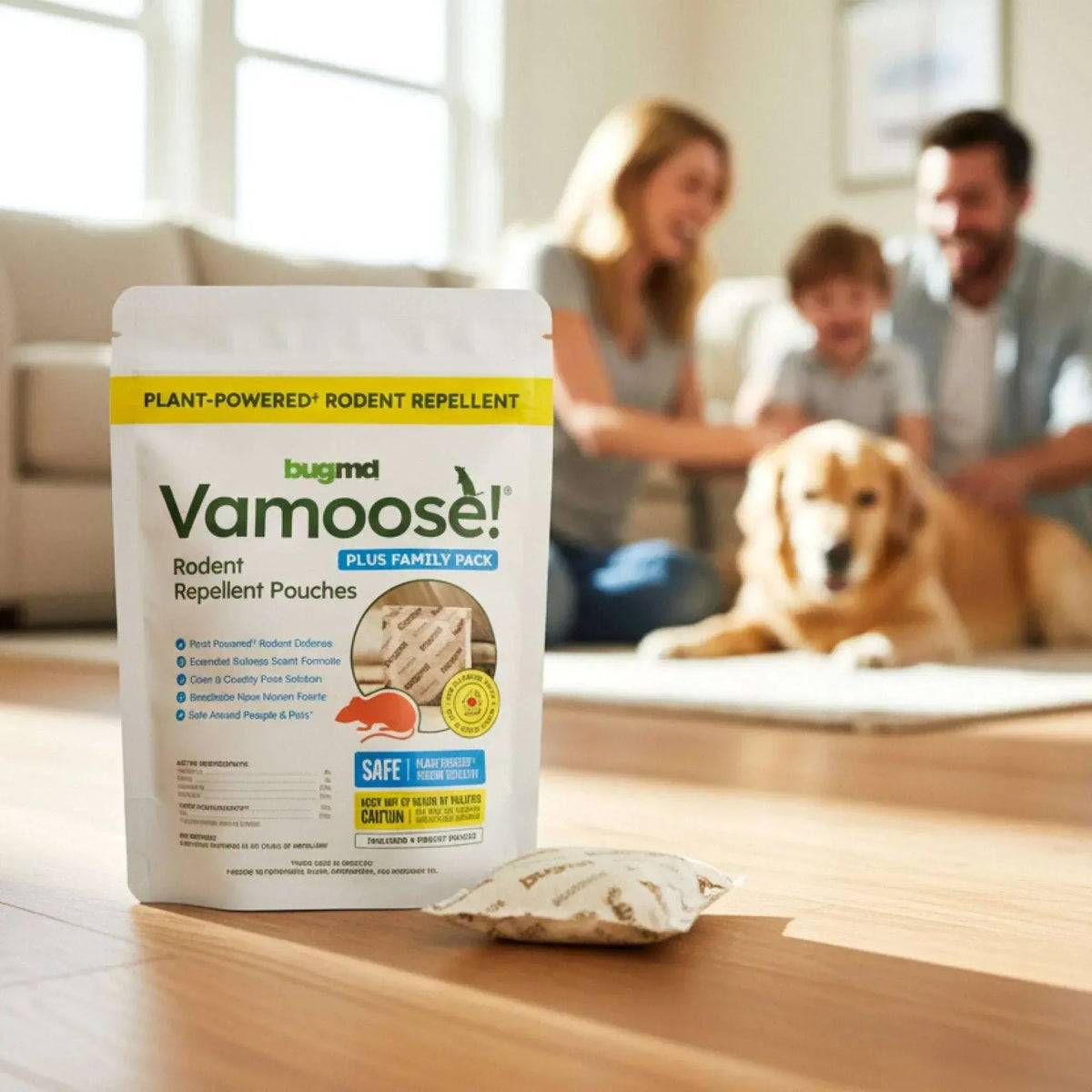 BugMD Vamoose Plus Rodent Repellent Pouches, 8-pack