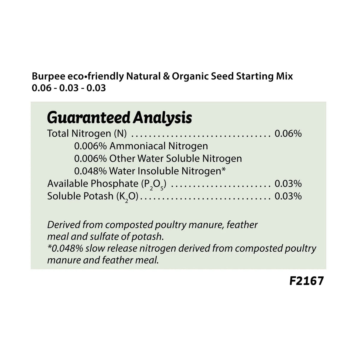 Burpee Eco-Friendly Natural & Organic Seed Starting Mix, 12 Quart Soil