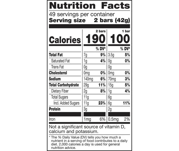 Nature Valley Crunchy Granola Bars, Oats 'n Honey, 1.49 oz (49-pk)