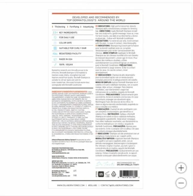DS Laboratories Revita Hair Stimulating Shampoo (Anti-Hair Loss & Anti-Thinning), 31.3 fl oz