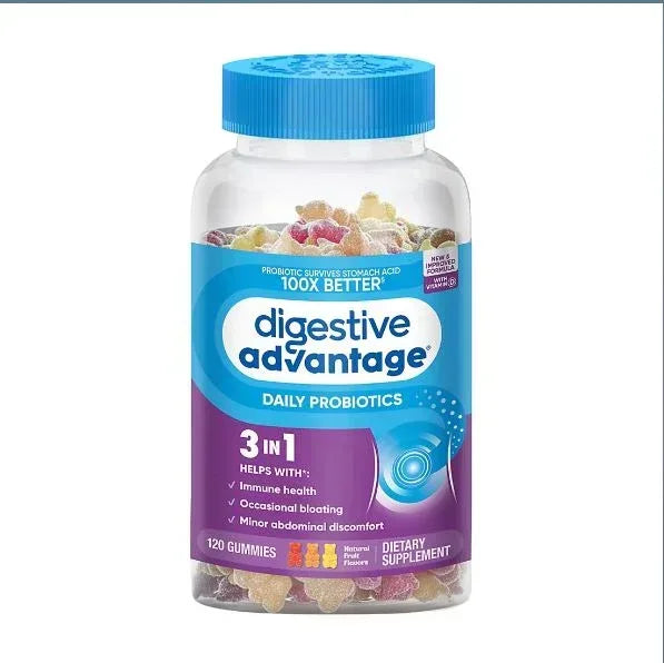 Digestive Advantage Probiotic Gummies, Daily Digestive Support Supplement, 120 Count