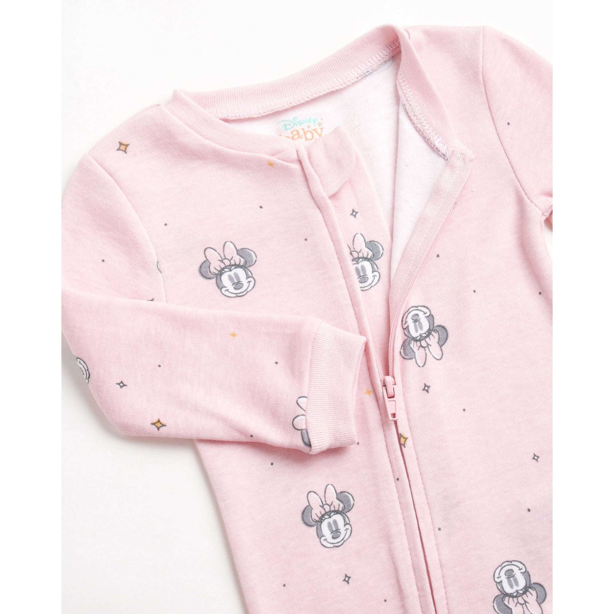 Disney Newborn Baby Layette Set - 6 Piece Disney Bodysuit Coveralls Sweatpants, Hat, Gift Bag (0-6M)