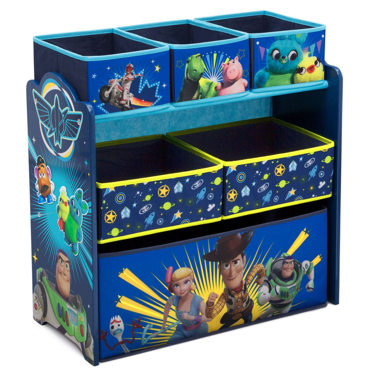Bluey Design and Store 6 Bin Toy Storage Organizer by Delta Children
