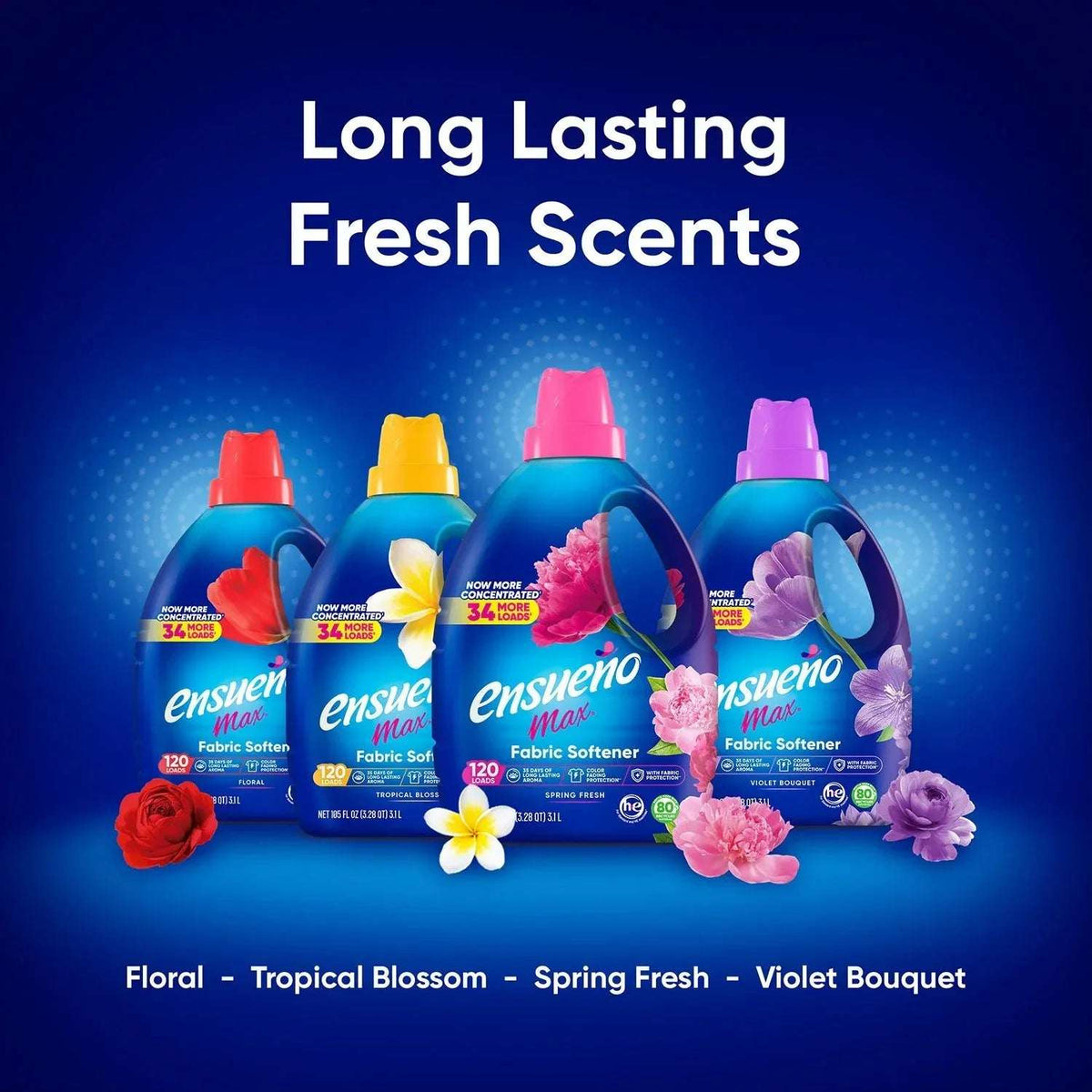 Ensueño Max Liquid Fabric Softener, Spring Fresh Scent, 300 loads, 304 fl. oz.