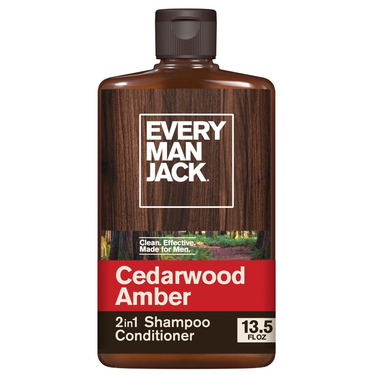 Every Man Jack Mens 2-in-1 Shampoo + Conditioner Variety Pack - Sandalwood, Thickening Tea Tree, & Cedarwood, 13.5oz