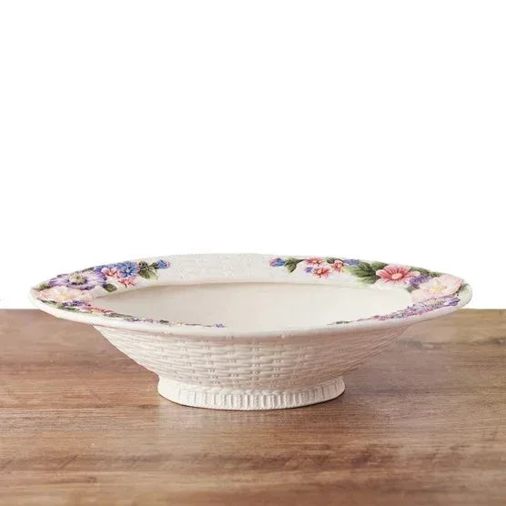 Fitz and Floyd Jardin 18” Centerpiece Bowl