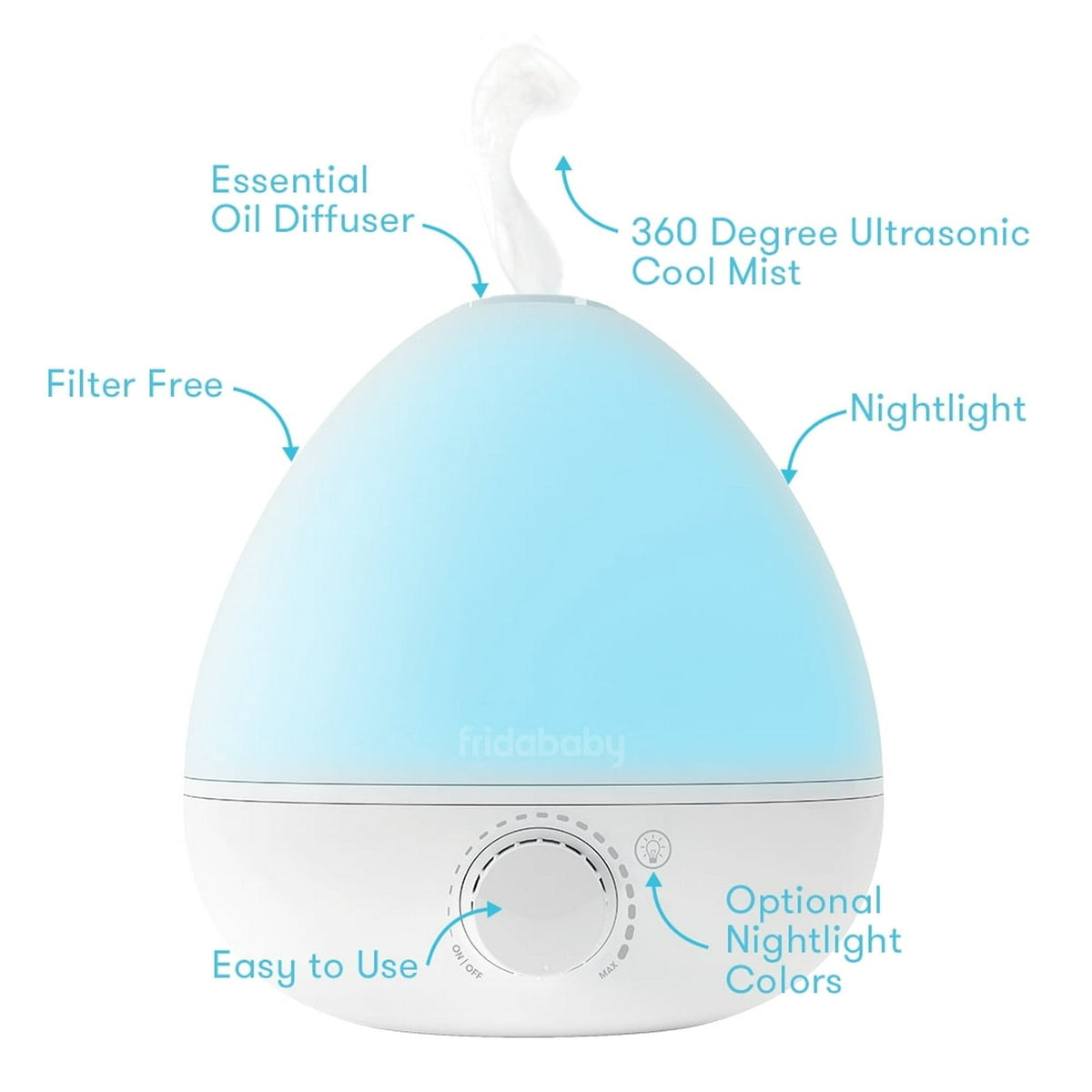 Fridababy BreatheFrida 3-in-1 Humidifier, Diffuser and Nightlight