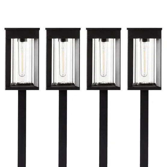 GTX Solar LED Pathway Lights, 4-pack