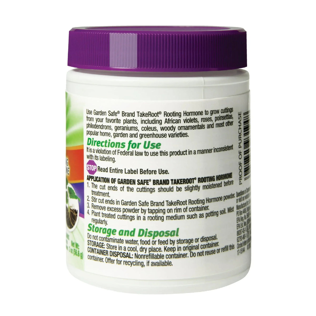 Garden Safe Take Root Rooting Hormone Powder, Grow New Plants from Cuttings, 2 Ounces