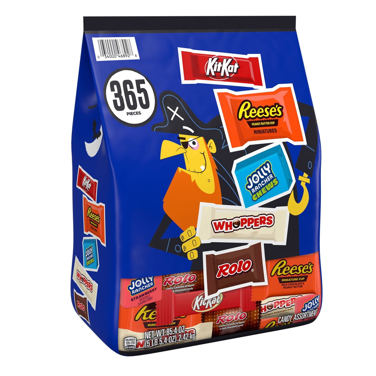 HERSHEY'S Halloween Miniatures Chocolate & Sweets Candy, Variety Pack, 365 pcs.
