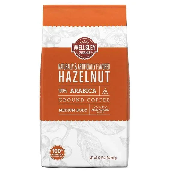 Wellsley Farms Hazelnut Ground Coffee, 32 oz.