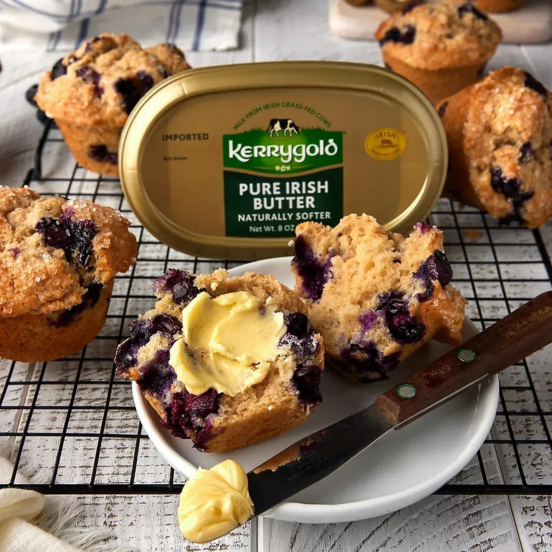 Kerrygold Grass-Fed Pure Irish Salted Butter Tub, 17.6 oz.
