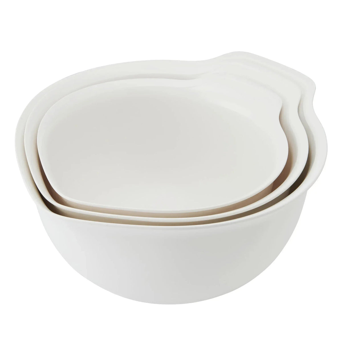 KitchenAid 3-Piece Nesting Plastic Mixing Bowls Set, Agave