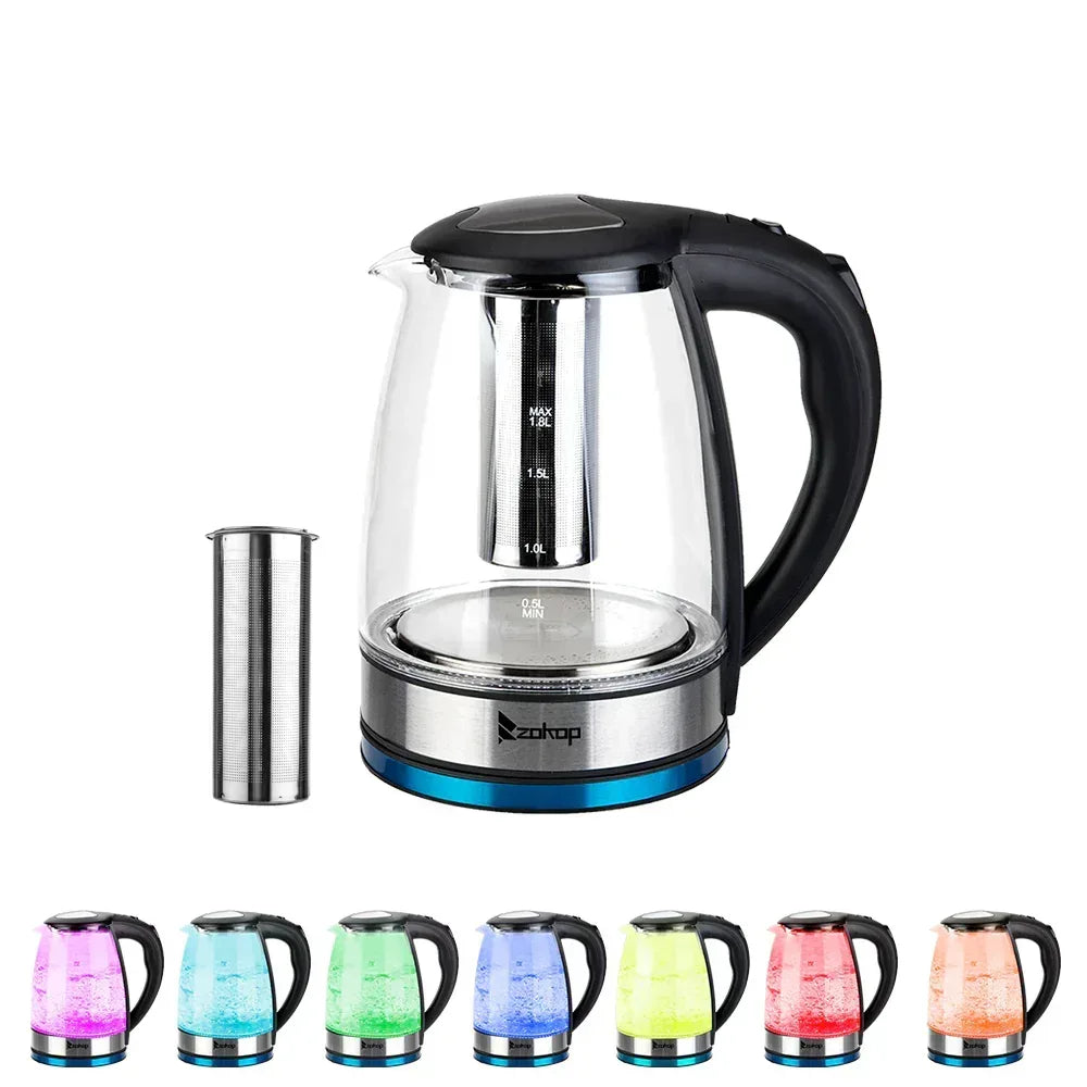Ktaxon 1500W 1.5L Stainless Steel Electric Kettle with Water Window, Silver