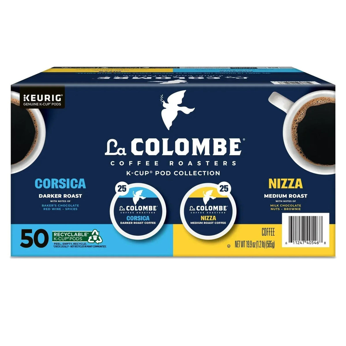 La Colombe Coffee Roasters Medium-Dark Roast Coffee Pods, Variety Pack, 50 ct.