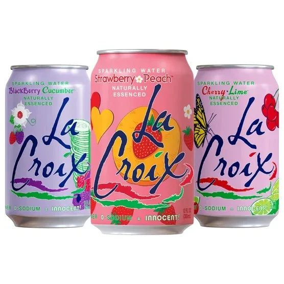 LaCroix Sparkling Water, Spring Variety Pack, 12 fl oz, 24-count
