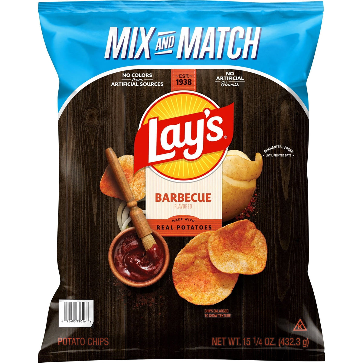 Lay's Barbecue Potato Chips, 15.25 oz. (PACK OF 3 )