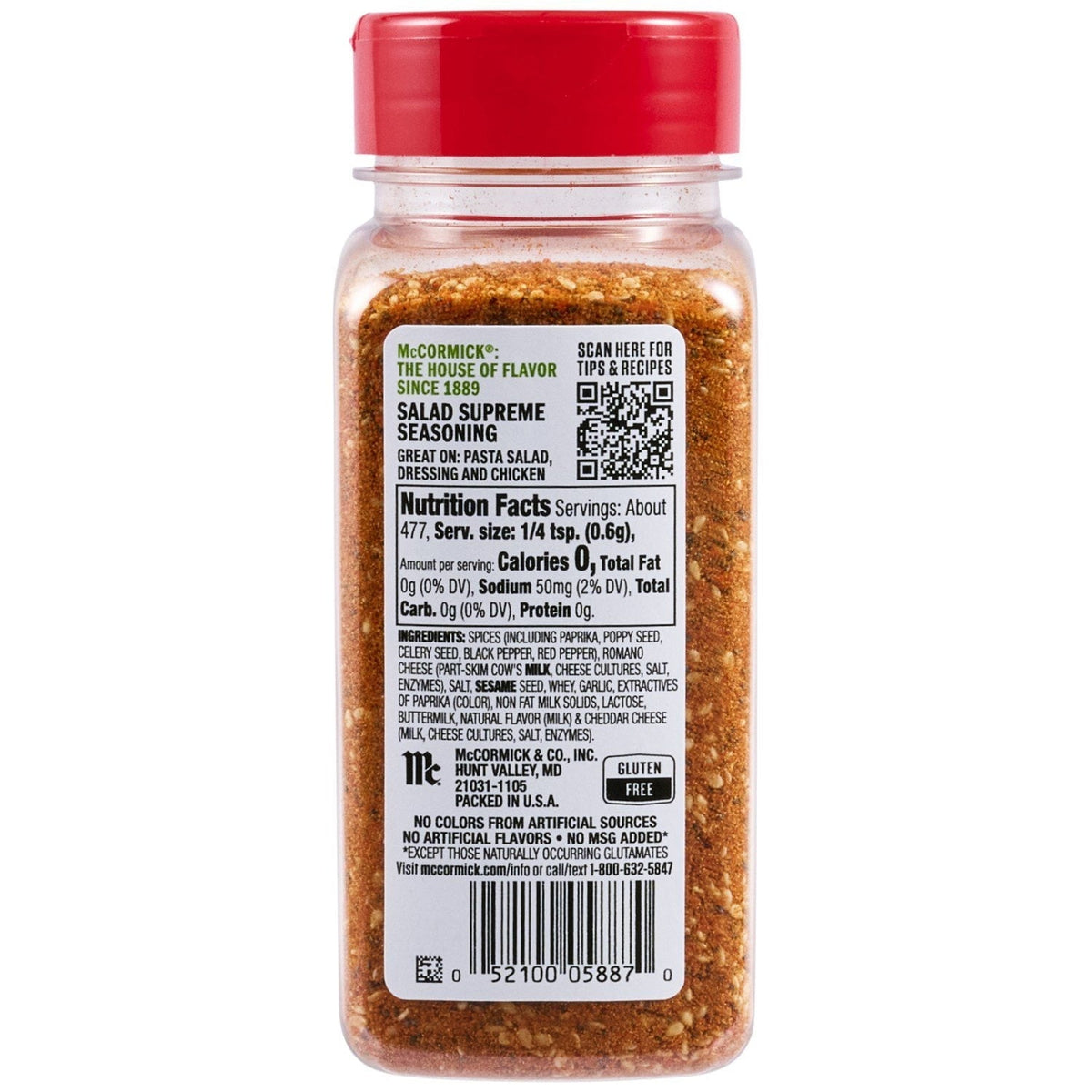 McCormick Perfect Pinch Salad Supreme Seasoning, 10.12 oz.