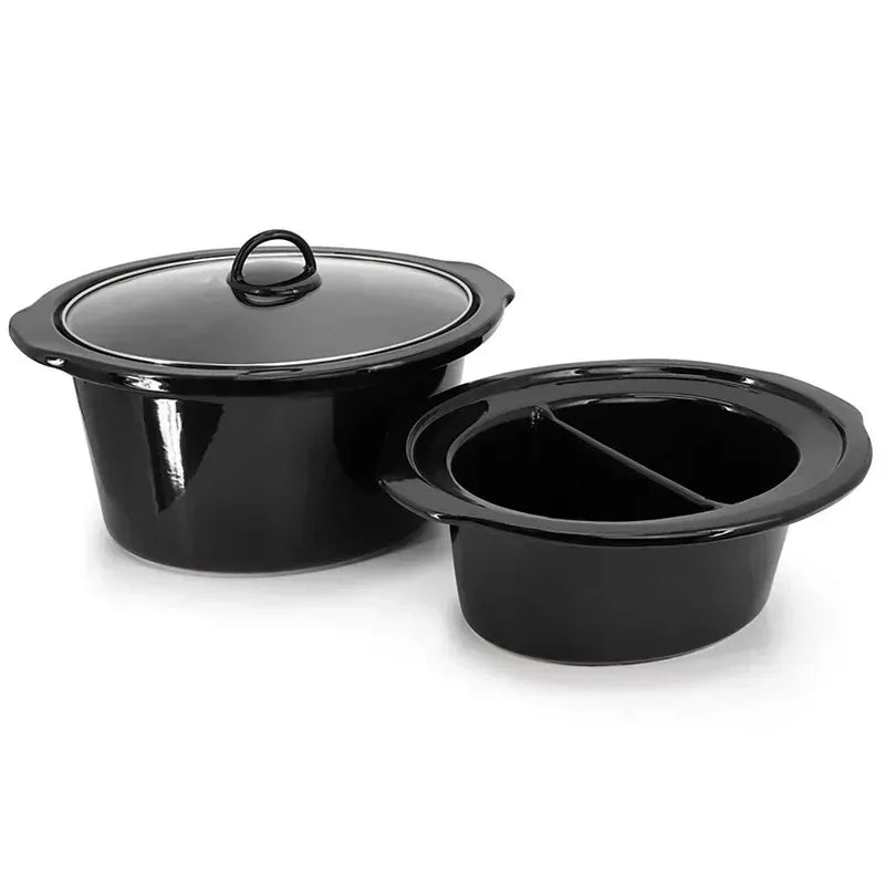 MegaChef 5.6-Qt. + 2.5-Qt. Split Electric Slow Cooker