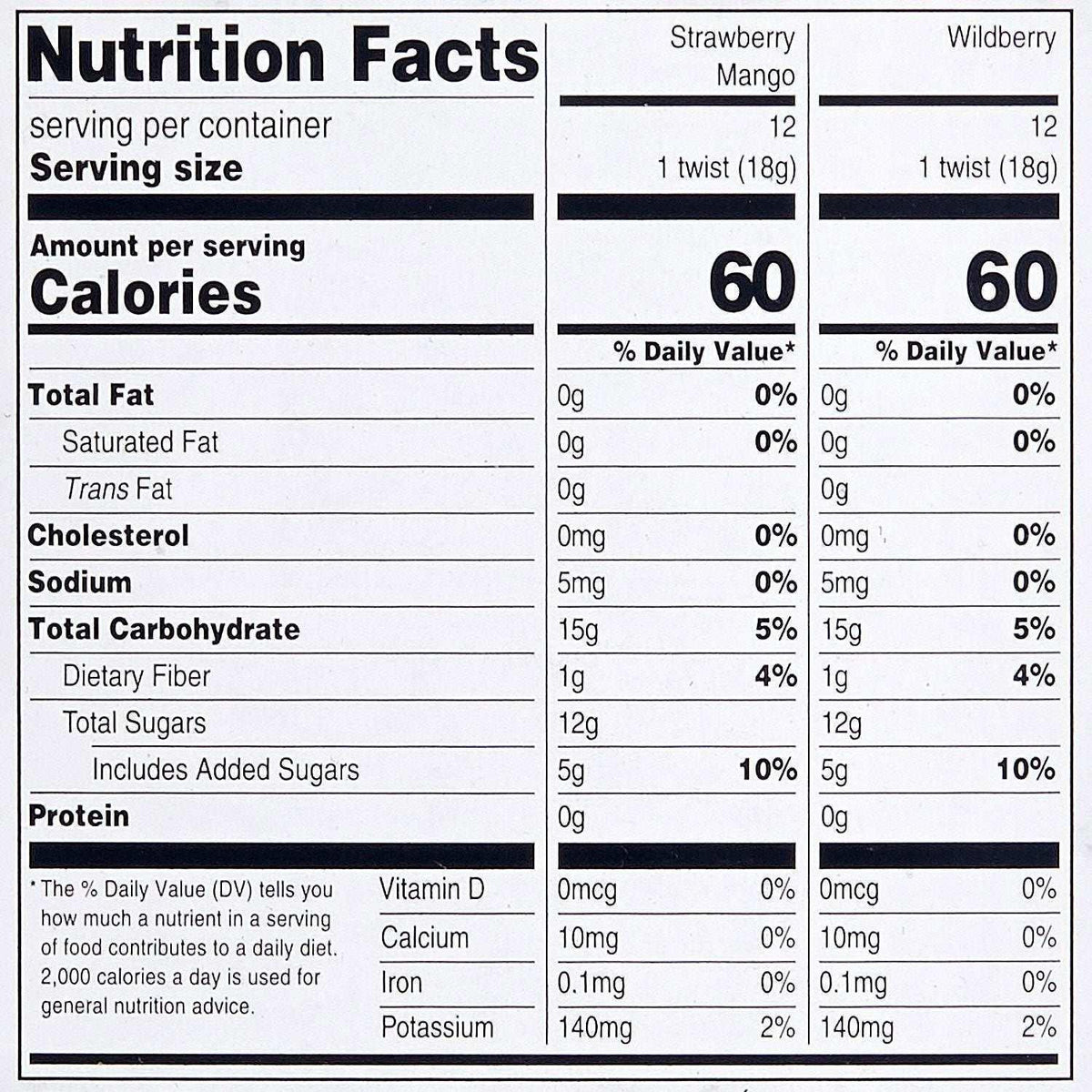 Member's Mark Organic Fruit Twist, Variety Pack, 0.63 oz., 24 pk.