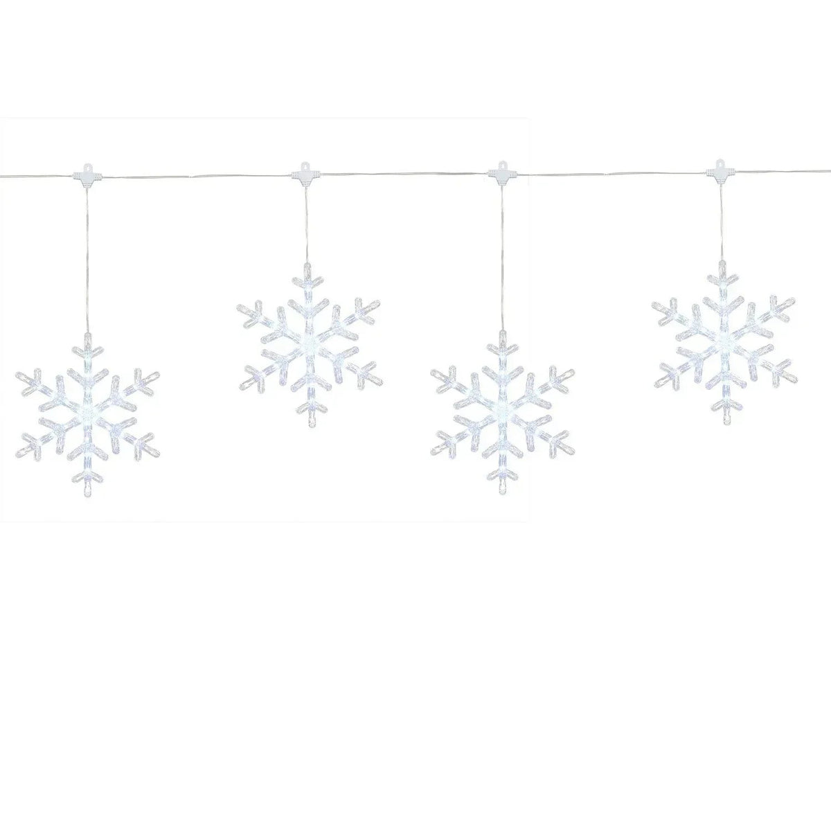 Member's Mark 10ct LED Snowflake Lights, 18' Lighted Length
