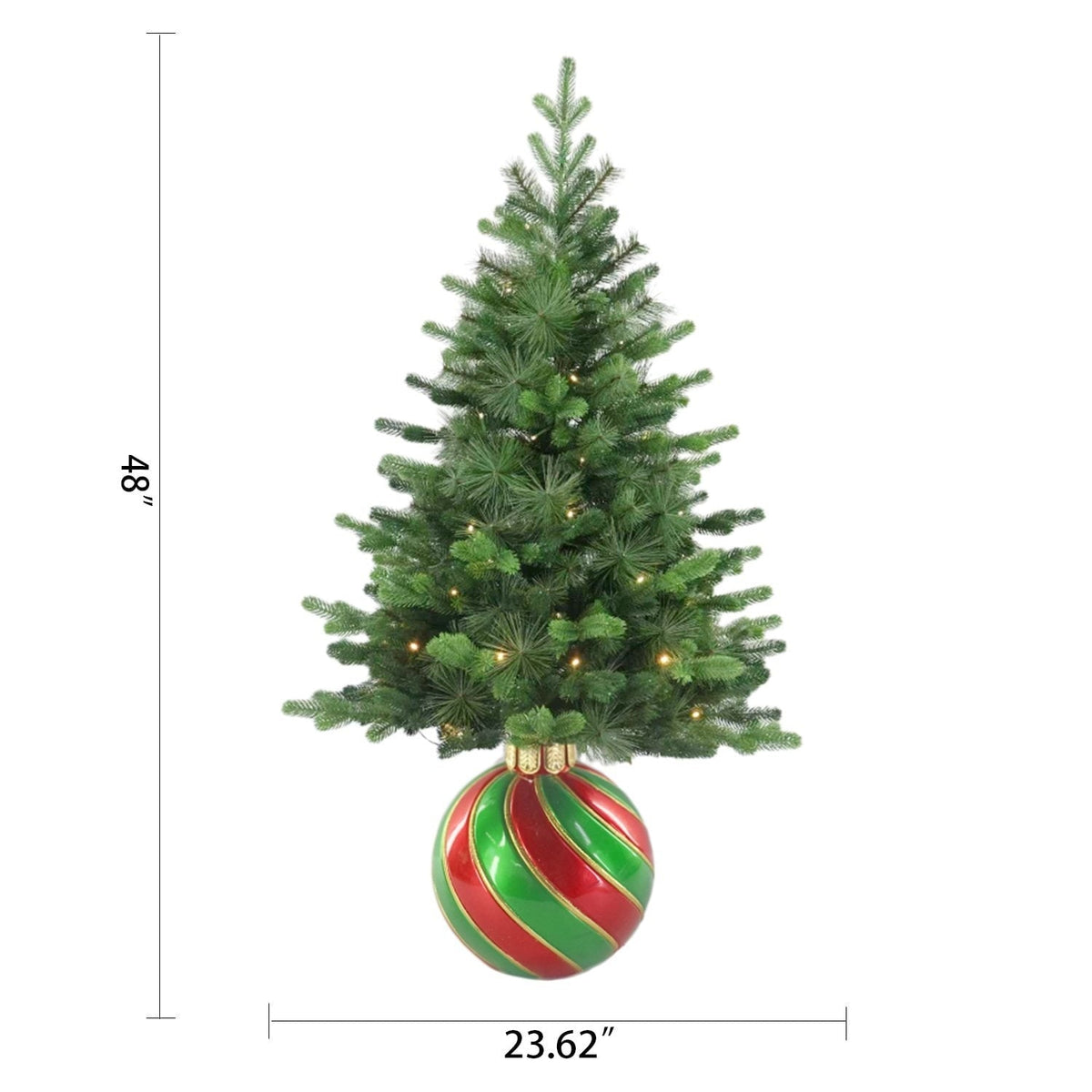 Member's Mark 4' Pre-Lit Topiary with Ornament Base