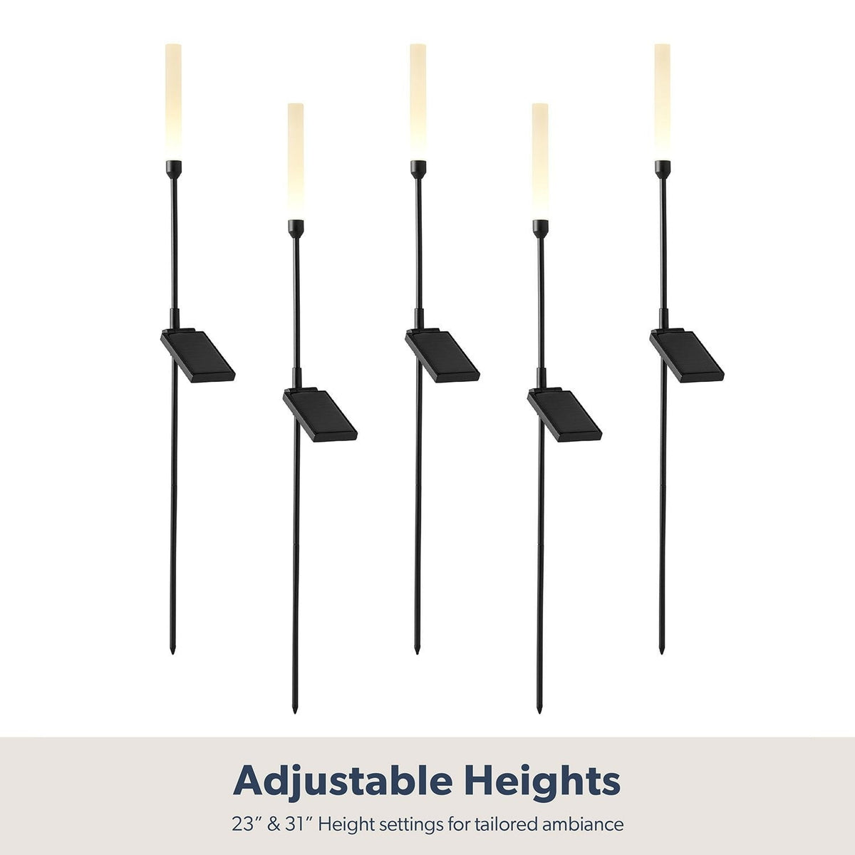 Member's Mark Reed LED Solar Landscape Accent Lights, 5-Pack