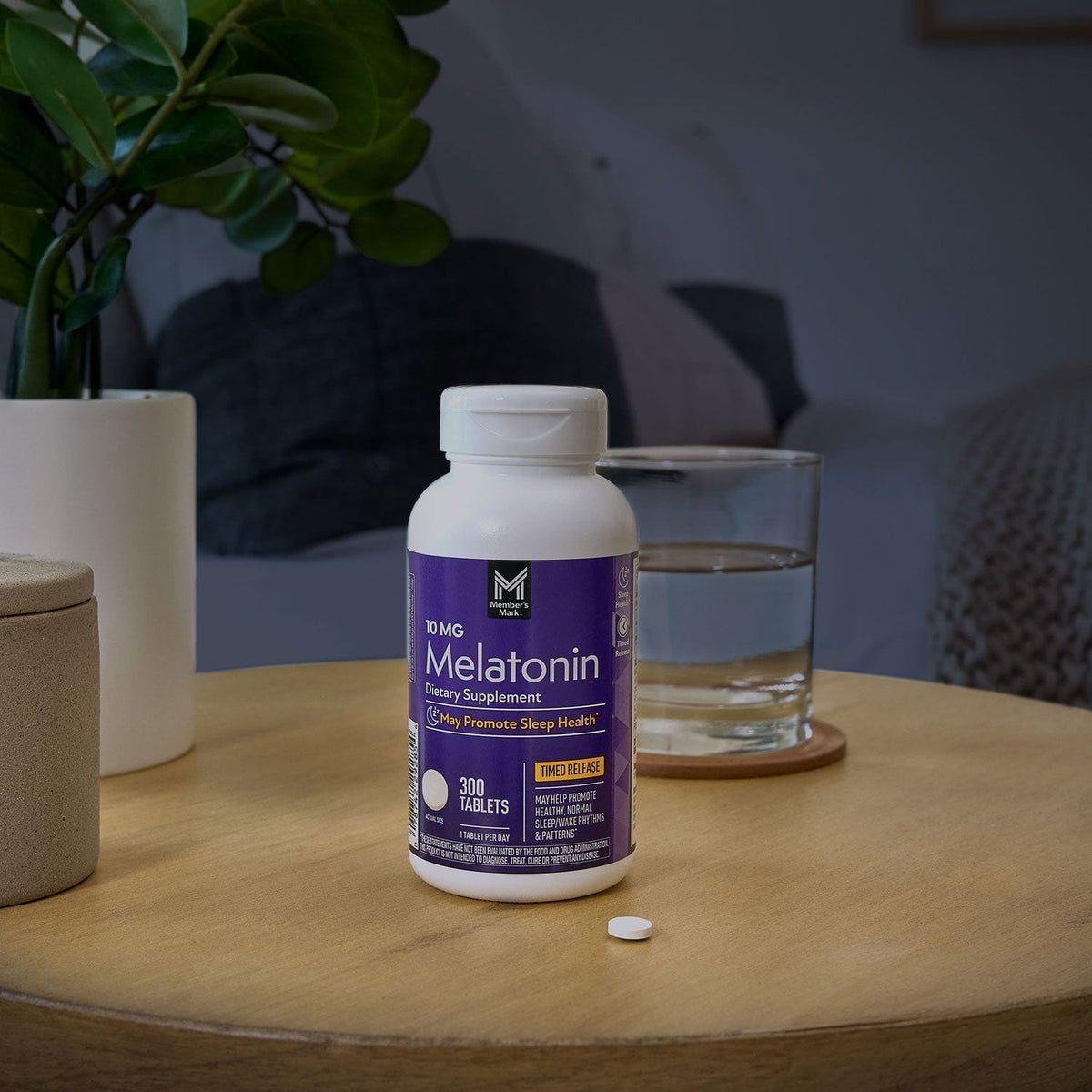 Member's Mark Timed-Release Melatonin Tablets, 10 mg, 300 ct.