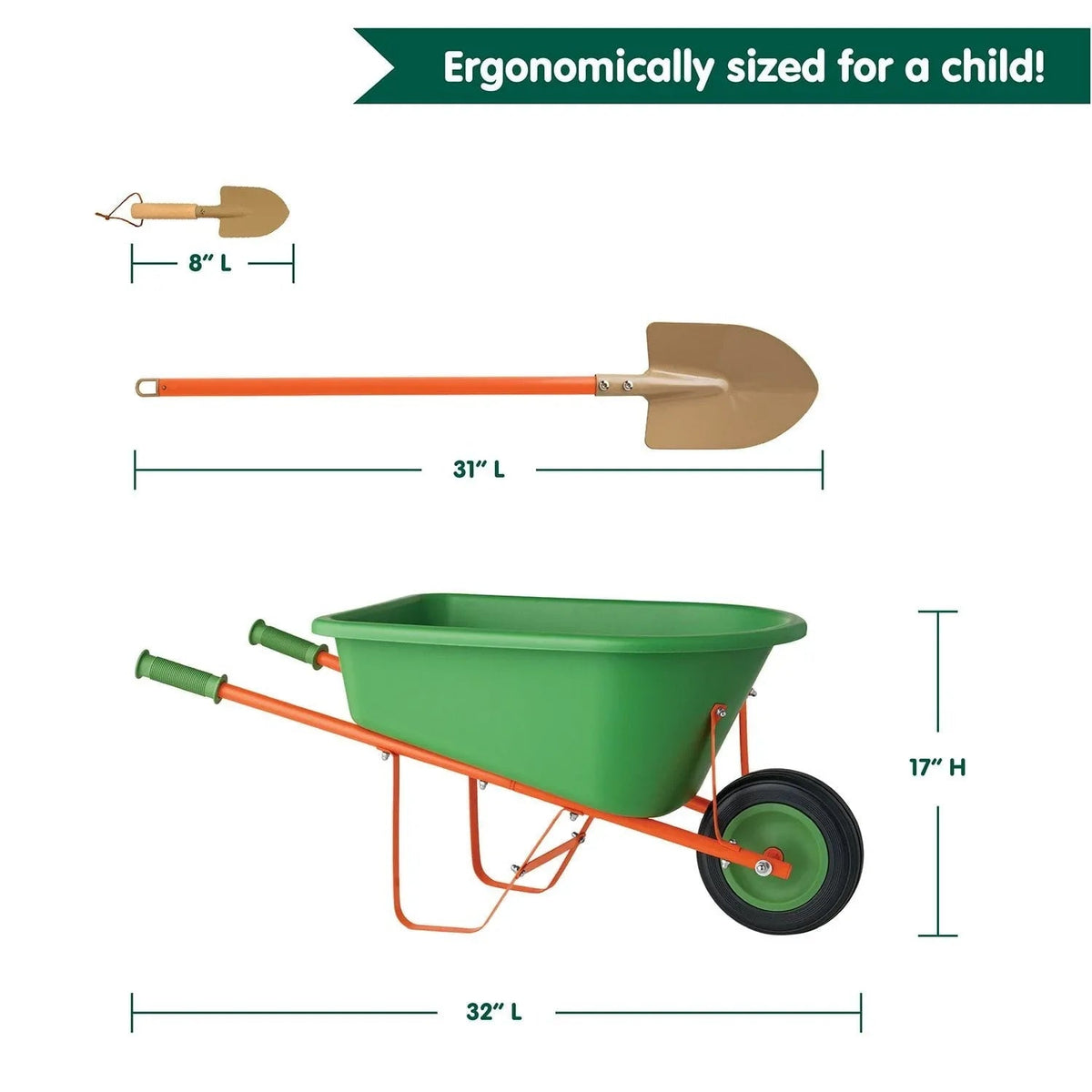 Member's Mark Wheelbarrow Gardening Playset