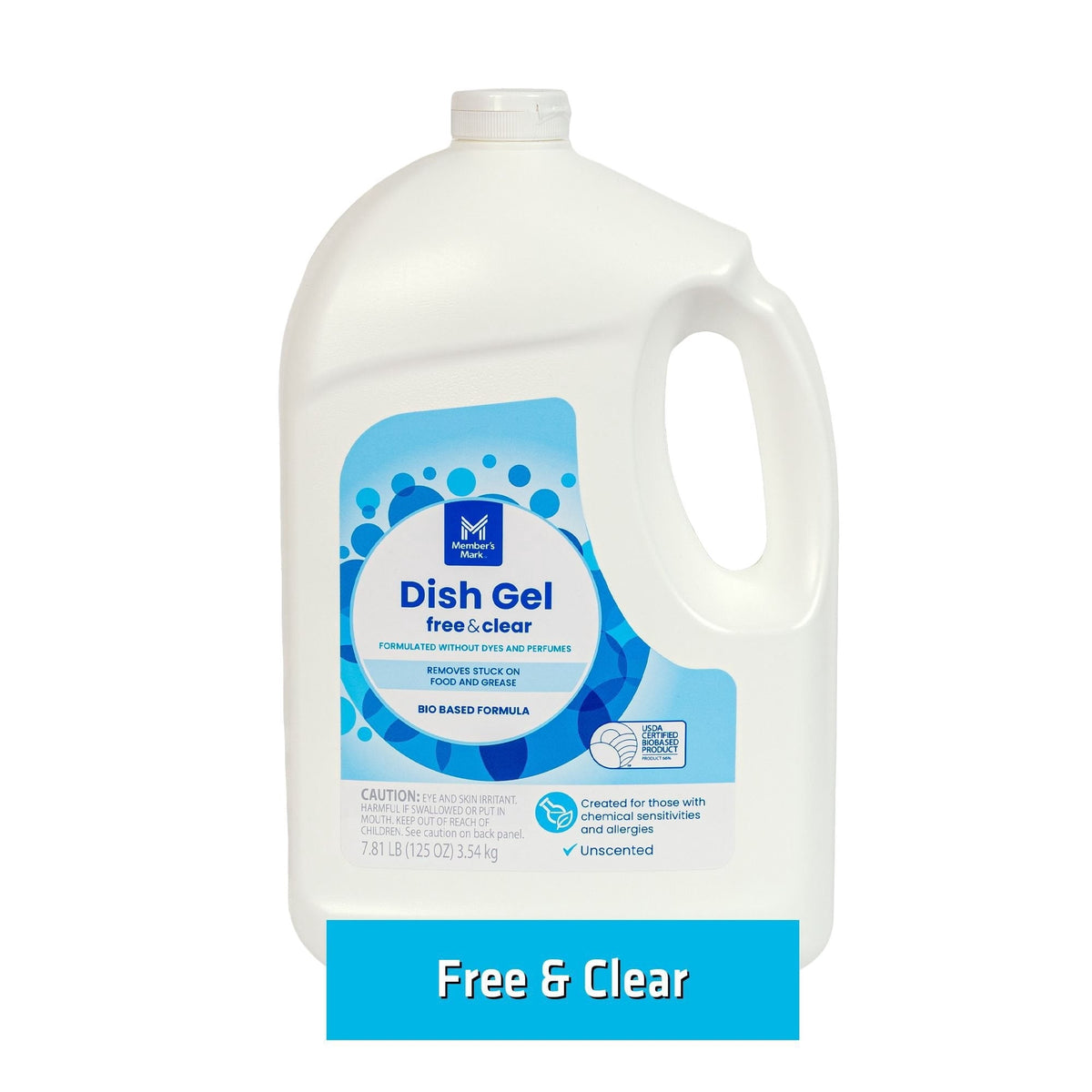 Members Mark Free & Clear Dishwasher Detergent Gel, 125 fl. oz