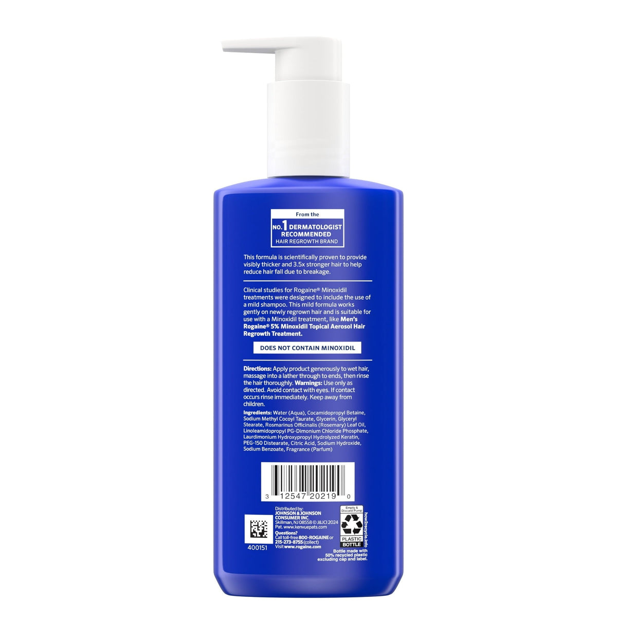 Men's Rogaine Hair Thickening 2 in 1 Shampoo & Conditioner, 8.4 fl. oz
