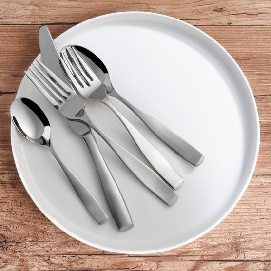 Mikasa 45-piece Stainless Steel Flatware Set, Satin Loft