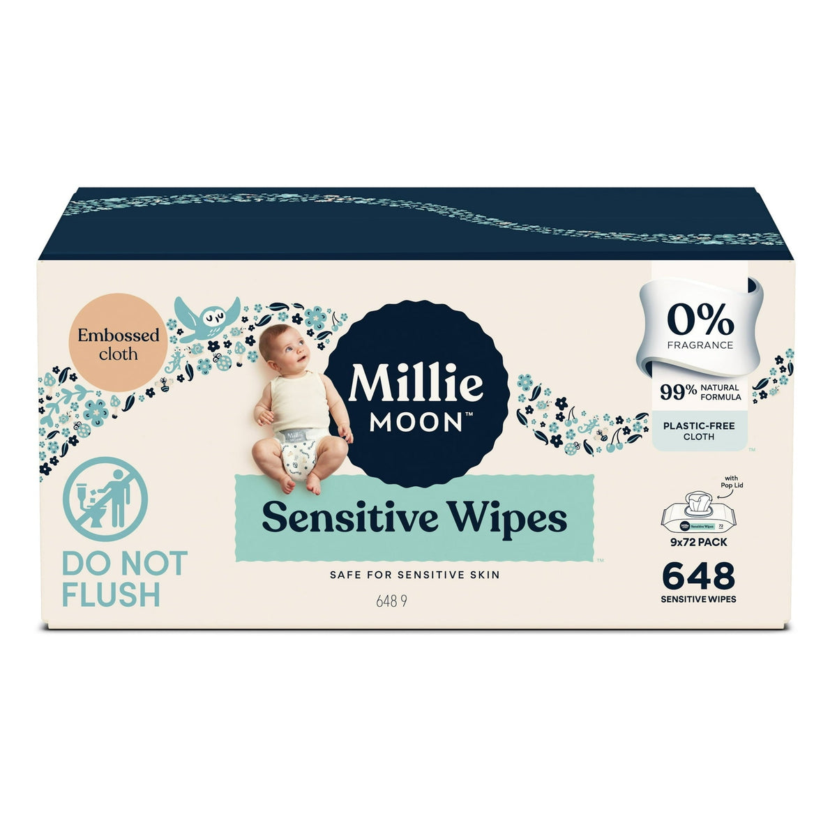 Millie Moon Sensitive Wipes (Select for More Options)