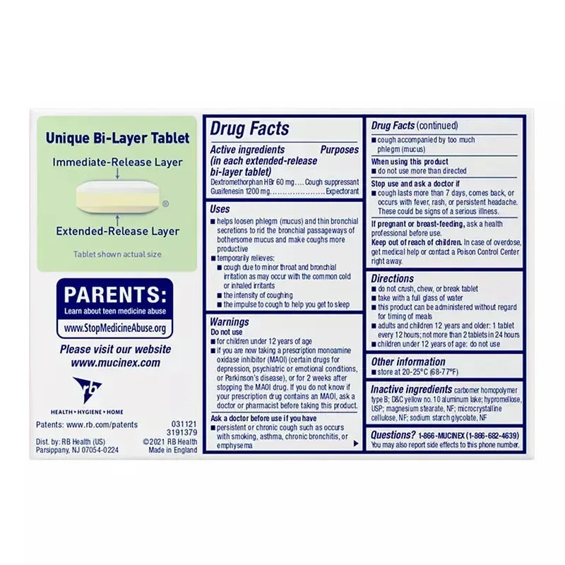 Mucinex DM Max Extended-Release Tablets, 56 Count