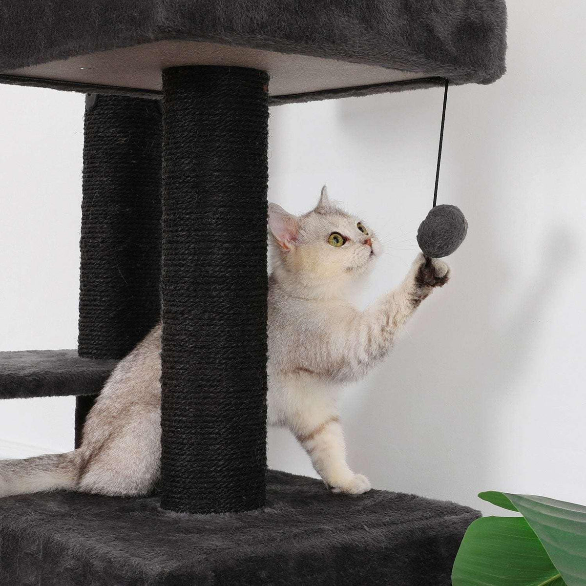 Multi-Functional Cat Tower, 73.6 in., Dark Grey